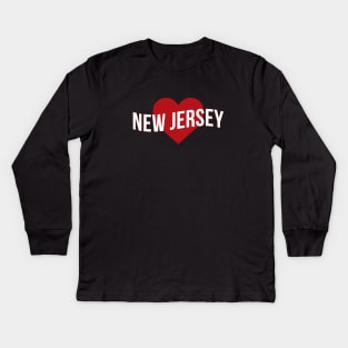 New Jersey Love Kids Long Sleeve T-Shirt